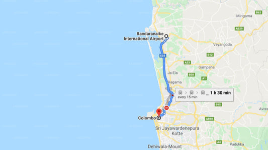 Transfer between Colombo Airport (CMB) and Hilton Colombo, Colombo