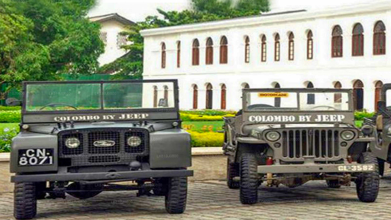 Colombo City Tour sõja Jeep Colombo sadamast