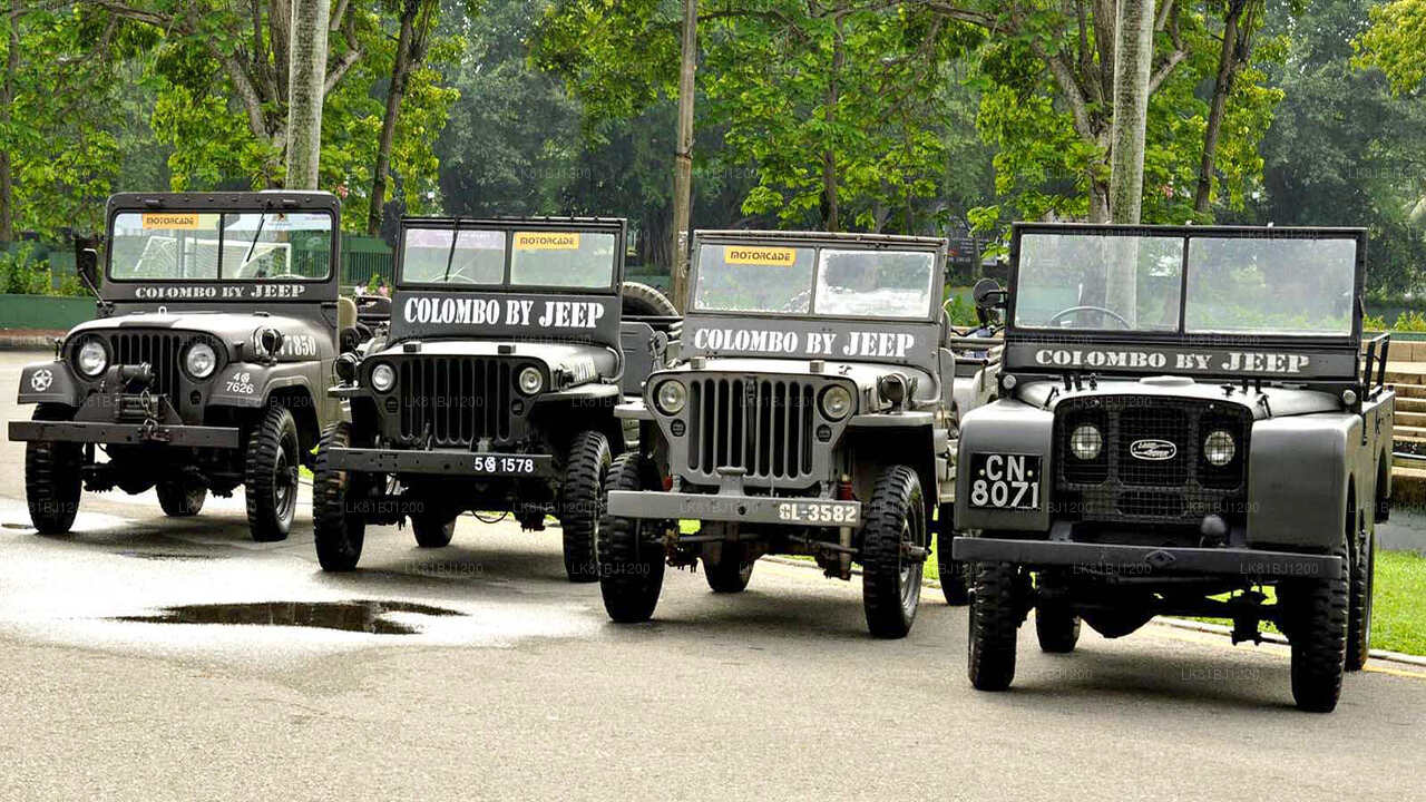 Colombo linnaekskursioon Land Rover seeria 1 Jeep Colombo sadamast