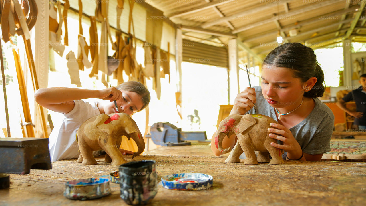 Wood Carving and Painting Experience from Kandy