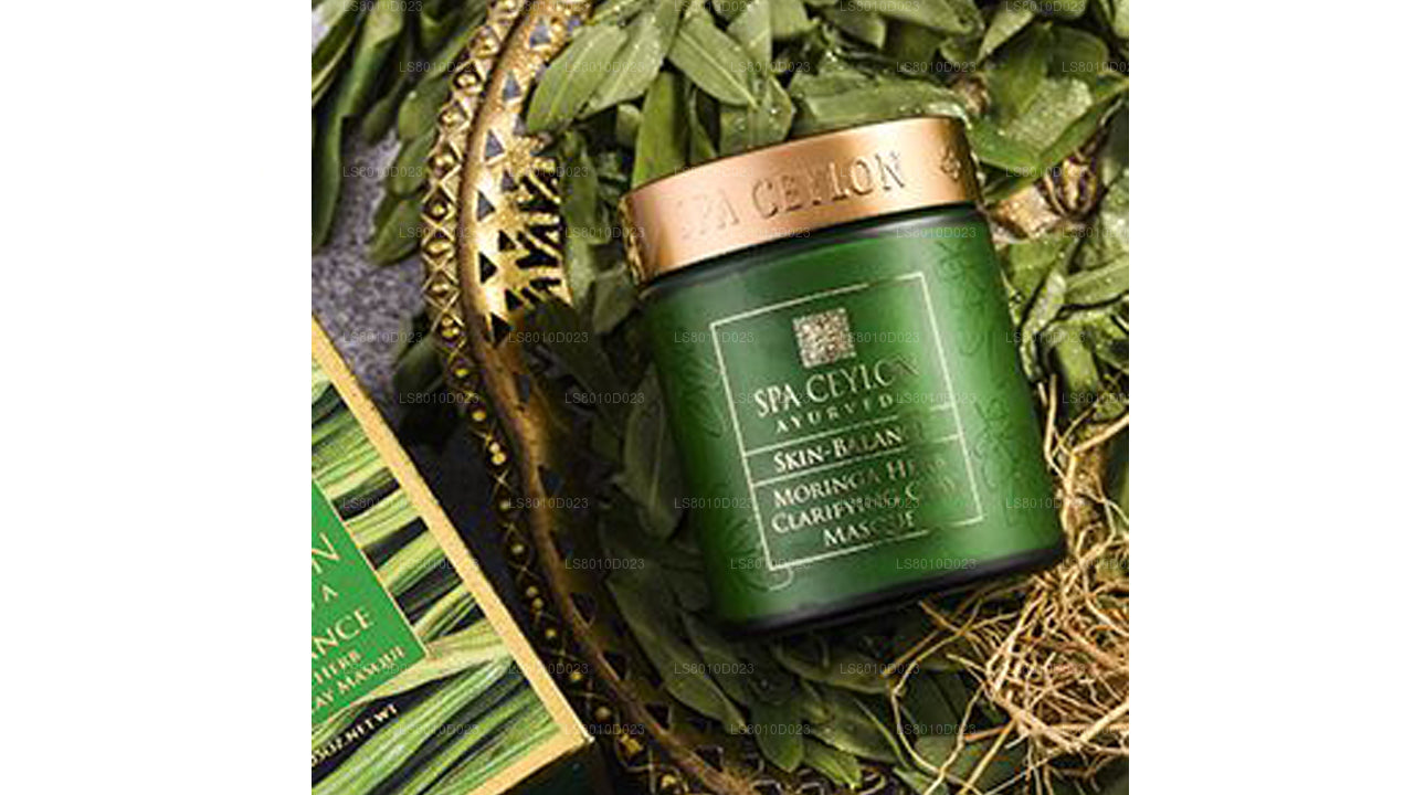 Spa Tseiloni naha tasakaalu Moringa Herb kergendada savi mask (200g)