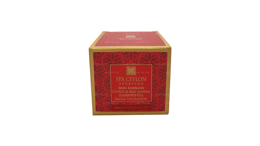 Spa Ceylon Skin Energise tsitrusviljade ja punaste sandaalide särav geel näokoorija (120g)