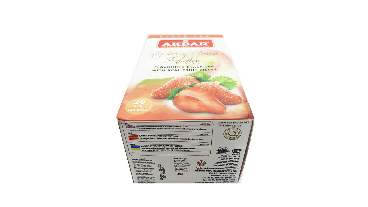 Akbar Strawberry Cream Sensation (40g) 20 Teekotid