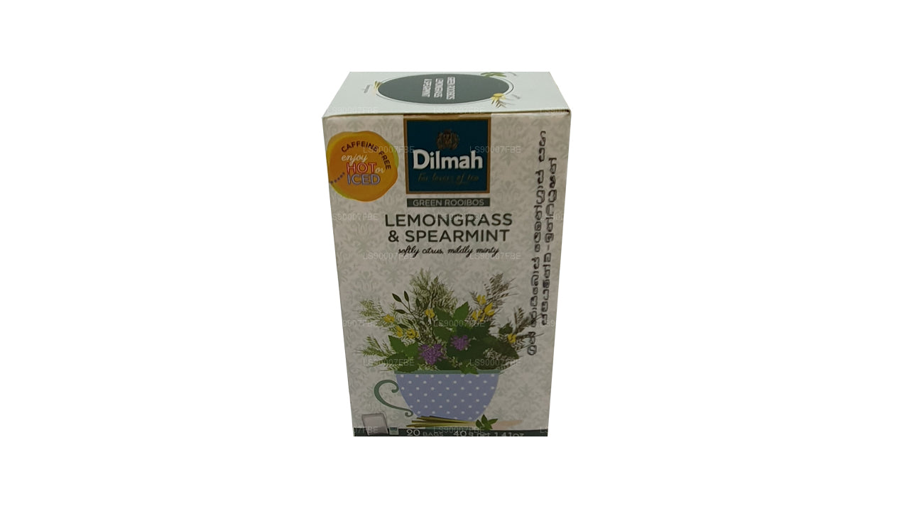Dilmah roheline rooibos sidrunheina ja spearmint (40g) 20 tee kotid