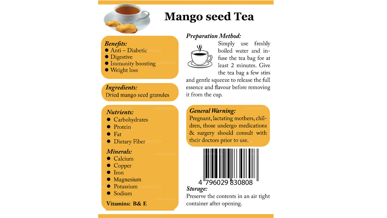 Lifetone Mango Seed Tea (40g)