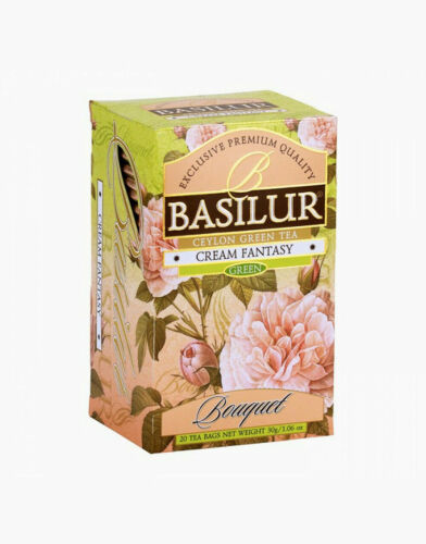 Basilur Bouquet Collection Cream Fantasy Green Tea (30g) 20 Tea Bags