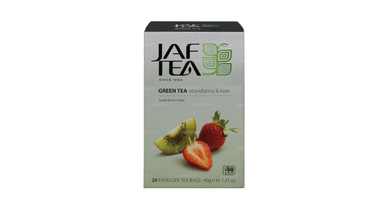 Jaf Tea Pure Green Collection Roheline Tee Maasika ja Kiivi (40g) 20 tee kotid