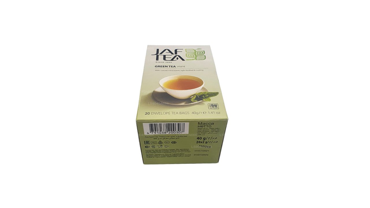 Jaf Tea Pure Green Collection Green Tea Mint Foolium Envelop Tee Kotid (40g)