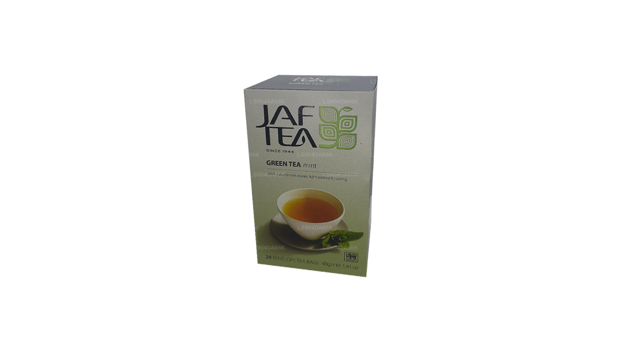 Jaf Tea Pure Green Collection Green Tea Mint Foolium Envelop Tee Kotid (40g)