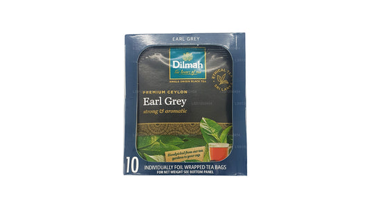 Dilmah Earl Grey Tea (20g) 10 individuaalselt fooliumiga pakitud teekotid