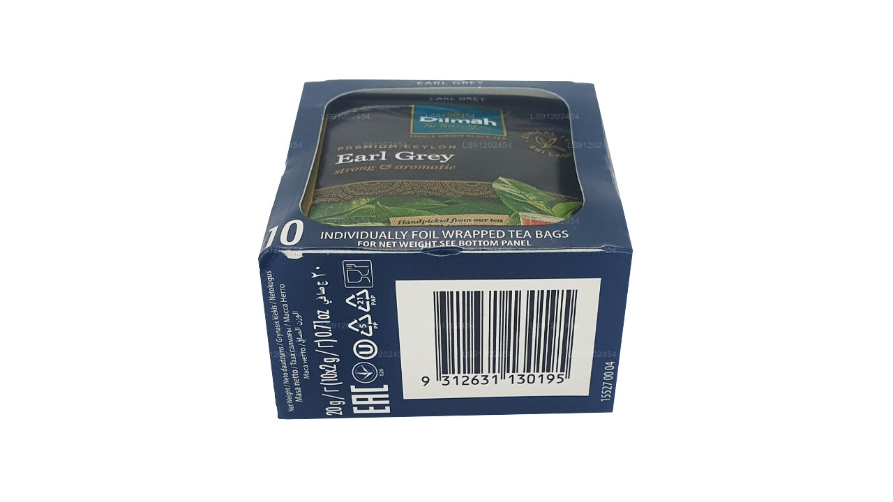 Dilmah Earl Grey Tea (20g) 10 individuaalselt fooliumiga pakitud teekotid